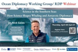 Flyer with image of iceburg and Dr. Nick Gales